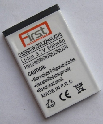 АКБ (аккумулятор, батарея) LGIP-430N (Sbpl0090902) 800 mAh для LG GM360, GS290 Cookie fresh, GW330, KF301, LX290, LX370, T300, T320, T500 First
