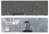 Клавиатура для ноутбука Lenovo IdeaPad B570, B590, V570, Z570 RU чёрная на серой подложке