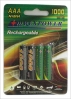Аккумулятор ААА NiMh RexPower, тип AAA R03 LR03 (4 шт. в одной упаковке) 1000 mAh
