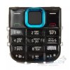 Клавиатура (кнопки) для Nokia 5130 черный + синий совместимый