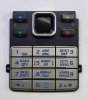 Клавиатура (кнопки) для Nokia 6300 серебристый совместимый