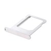 Держатель (слот, лоток) SIM карты для Apple iPhone 5 белый (серебристый)