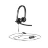 Гарнитура (наушники) Logitech USB Headset Stereo H570e (для офиса, call-центра, Skype). P/N: 981-000