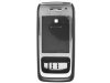 Корпус для Nokia E65 со средней частью черный + серебристый совместимый