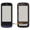 Тачскрин (сенсорный экран) для Nokia C6-00 с рамкой черный совместимый