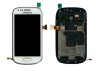 Дисплей (экран) для Samsung Galaxy S3 mini i8190 с тачскрином и рамкой белый